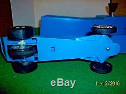 Vintage Hasbro Blue Slick Stick Sifter Battery Operated Race Car System