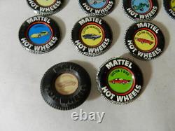 Vintage Hot Wheels Badges- (22)-1967-1970- Redline Hot Wheels- Vintage Toy Cars