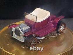 Vintage Hot Wheels Redline 1968 HOT HEAP RARE Magenta Color Diecast Car USA