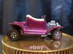 Vintage Hot Wheels Redline 1968 HOT HEAP RARE Magenta Color Diecast Car USA