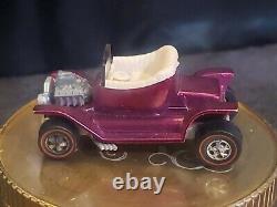 Vintage Hot Wheels Redline 1968 HOT HEAP RARE Magenta Color Diecast Car USA