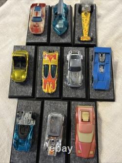 Vintage Hot Wheels Redline Toys Lot Mattel Diecast With Acrylic Case 1960's-1970's