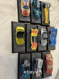 Vintage Hot Wheels Redline Toys Lot Mattel Diecast With Acrylic Case 1960's-1970's