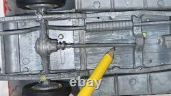 Vintage Hubley Cast Iron Roadster Convertible Red Broken Shaft-No Steering Whl