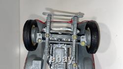 Vintage Hubley Cast Iron Roadster Convertible Red Broken Shaft-No Steering Whl