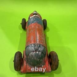 Vintage Hubley Kiddie Toy Cast Iron Race Car #5 w Driver Original Paint USA