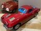 Vintage Ichada 1963 Corvette Stingray Tin Toy Car Japan Battery Op Red RARE