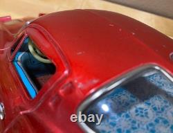 Vintage Ichada 1963 Corvette Stingray Tin Toy Car Japan Battery Op Red RARE