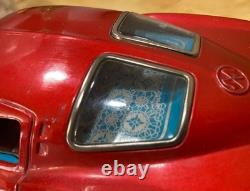 Vintage Ichada 1963 Corvette Stingray Tin Toy Car Japan Battery Op Red RARE
