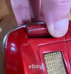 Vintage Ichada 1963 Corvette Stingray Tin Toy Car Japan Battery Op Red RARE