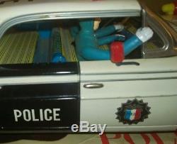 Vintage Ichiko Chevrolet 4-doors hardtop police car 37 cm. In Box