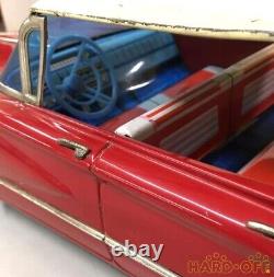 Vintage Ichiko Tin toys Buick Car Buick Retro Red x white No Box From Japan