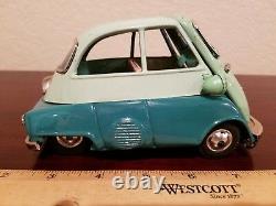 Vintage Isetta 300 Bandai 1960s Tin Toy BMW car Made In Japan Tin Toy Lot