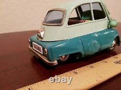 Vintage Isetta 300 Bandai 1960s Tin Toy BMW car Made In Japan Tin Toy Lot