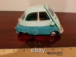 Vintage Isetta 300 Bandai 1960s Tin Toy BMW car Made In Japan Tin Toy Lot