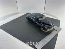 Vintage J&S Products Pressed Steel Streamlined Sedan Car Toy Black Los Angeles