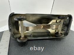 Vintage J&S Products Pressed Steel Streamlined Sedan Car Toy Black Los Angeles
