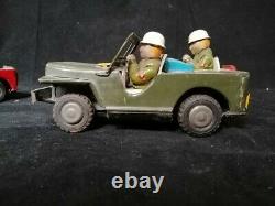 Vintage JEEP Cars Iron Rare collectible toys COMMAND JEEP Japanese soldier 2 pie