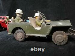 Vintage JEEP Cars Iron Rare collectible toys COMMAND JEEP Japanese soldier 2 pie