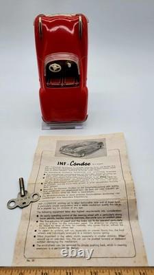 Vintage JNF Joseph Neuhier No. 59 Condor Tinplate Clockwork Toy Car, Germany