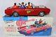 Vintage Japan ASC AOSHIN MONKEES BAND MUSIC CAR Battery Operated withBox Tin Toy
