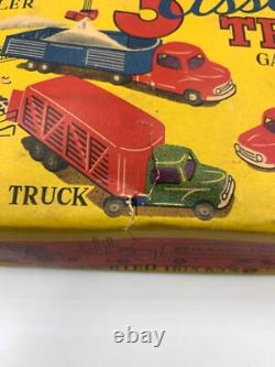 Vintage Japan Friction Tin Cars 3 Assorted Trucks Trade Mark K