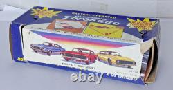 Vintage Japan Tin Battery Operated Oldsmobile Toronado Toy Car Works withBox Taiyo Vintage Japan Tin Battery Operated Oldsmobile Toronado Toy Car Works withBox Taiyo