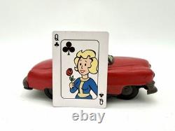 Vintage Japan Tin Litho Convertible Roadster Car Toy Non Working