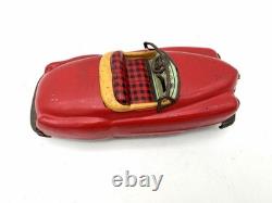 Vintage Japan Tin Litho Convertible Roadster Car Toy Non Working