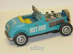 Vintage Japan Tin T. N Hot Rod Car, Toy Vehicle In Box