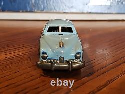 Vintage Japan Tin Toy Friction Car Blue Nash Mercury 1950's 1940's
