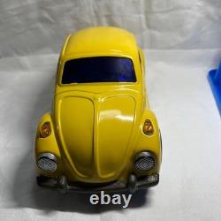 Vintage Japanese Tin Toy Car Volkswagen Beetle Yellow Toys Club