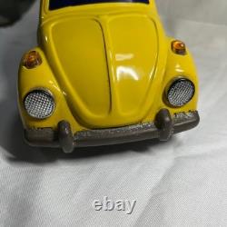 Vintage Japanese Tin Toy Car Volkswagen Beetle Yellow Toys Club