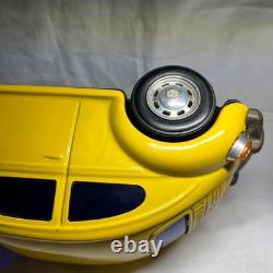 Vintage Japanese Tin Toy Car Volkswagen Beetle Yellow Toys Club
