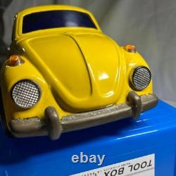 Vintage Japanese Tin Toy Car Volkswagen Beetle Yellow Toys Club