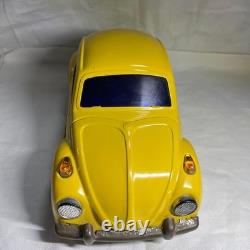 Vintage Japanese Tin Toy Car Volkswagen Beetle Yellow Toys Club