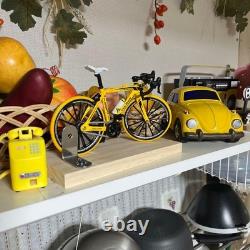 Vintage Japanese Tin Toy Car Volkswagen Beetle Yellow Toys Club