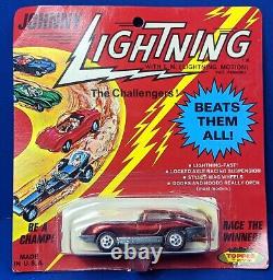 Vintage Johnny Lightning Topper Toys Jaguar XKE Red