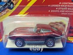 Vintage Johnny Lightning Topper Toys Jaguar XKE Red