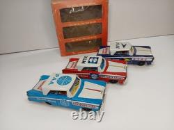 Vintage KYOEI Japan Friction Car Metal Set RARE Pan Am BOAC Royal Dutch Air Port