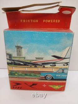 Vintage KYOEI Japan Friction Car Metal Set RARE Pan Am BOAC Royal Dutch Air Port