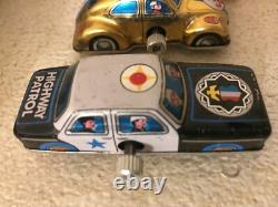 Vintage Kanto Toys Japan Lot of 12 Tin Wind-up Mini Midget Cars Counter Display