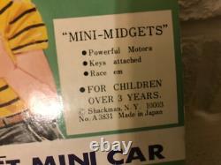 Vintage Kanto Toys Japan Lot of 12 Tin Wind-up Mini Midget Cars Counter Display