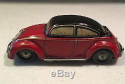 Vintage Kellerman CKO 358 Flip Top VW Germany Tin Litho Toy Car