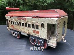 Vintage Keystone 6800 Ride On Pullman Railroad Car Original Pressed Steel