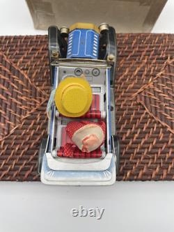 Vintage Kraf Toy Japan Battery Op Jolly Old Fashion Car Billy & Betsy-1941.24