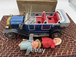 Vintage Kraf Toy Japan Battery Op Jolly Old Fashion Car Billy & Betsy-1941.24