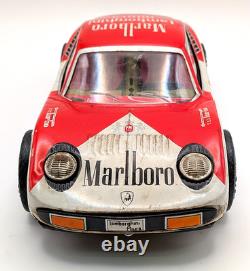 Vintage Lamborghini Miura Tin Toy Car Friction Japan Toy Hope Marlboro Red
