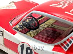 Vintage Lamborghini Miura Tin Toy Car Friction Japan Toy Hope Marlboro Red