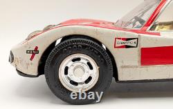 Vintage Lamborghini Miura Tin Toy Car Friction Japan Toy Hope Marlboro Red